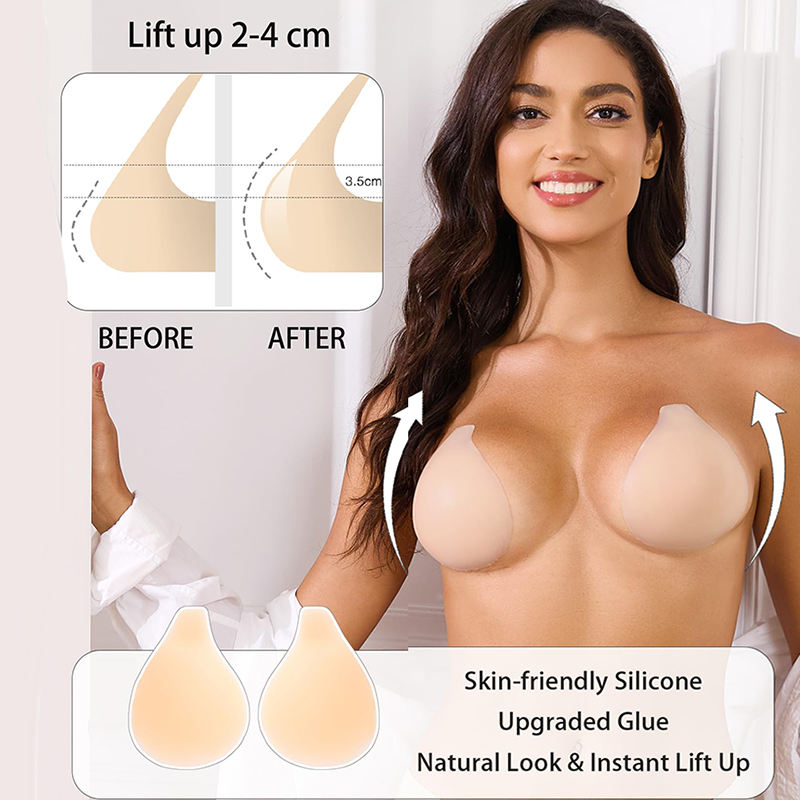 1/2 Paar klebrige BHs für Dame – Backless Bra Sticky Bewertung und Preis