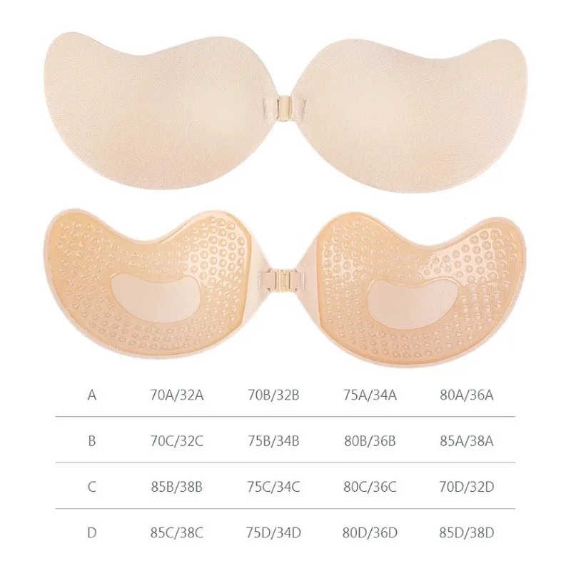 Unsichtbarer trägerloser Klebe – Push Up Bra Silicone Bewertung und Preis