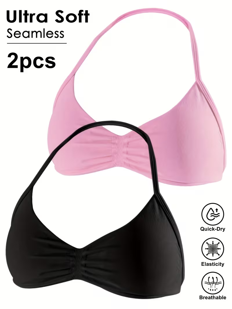 2 Stück Nahtlose Sexy Rückenfr – Sports Bra Racerback Bewertung und Preis